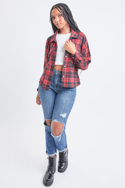 Junior Boxy-Fit Cropped Shacket 6 Pack