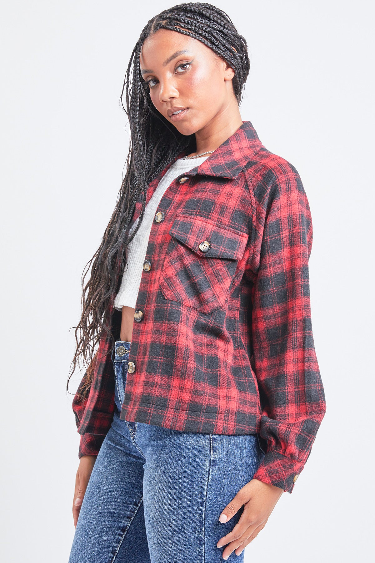 Junior Boxy-Fit Cropped Shacket 6 Pack