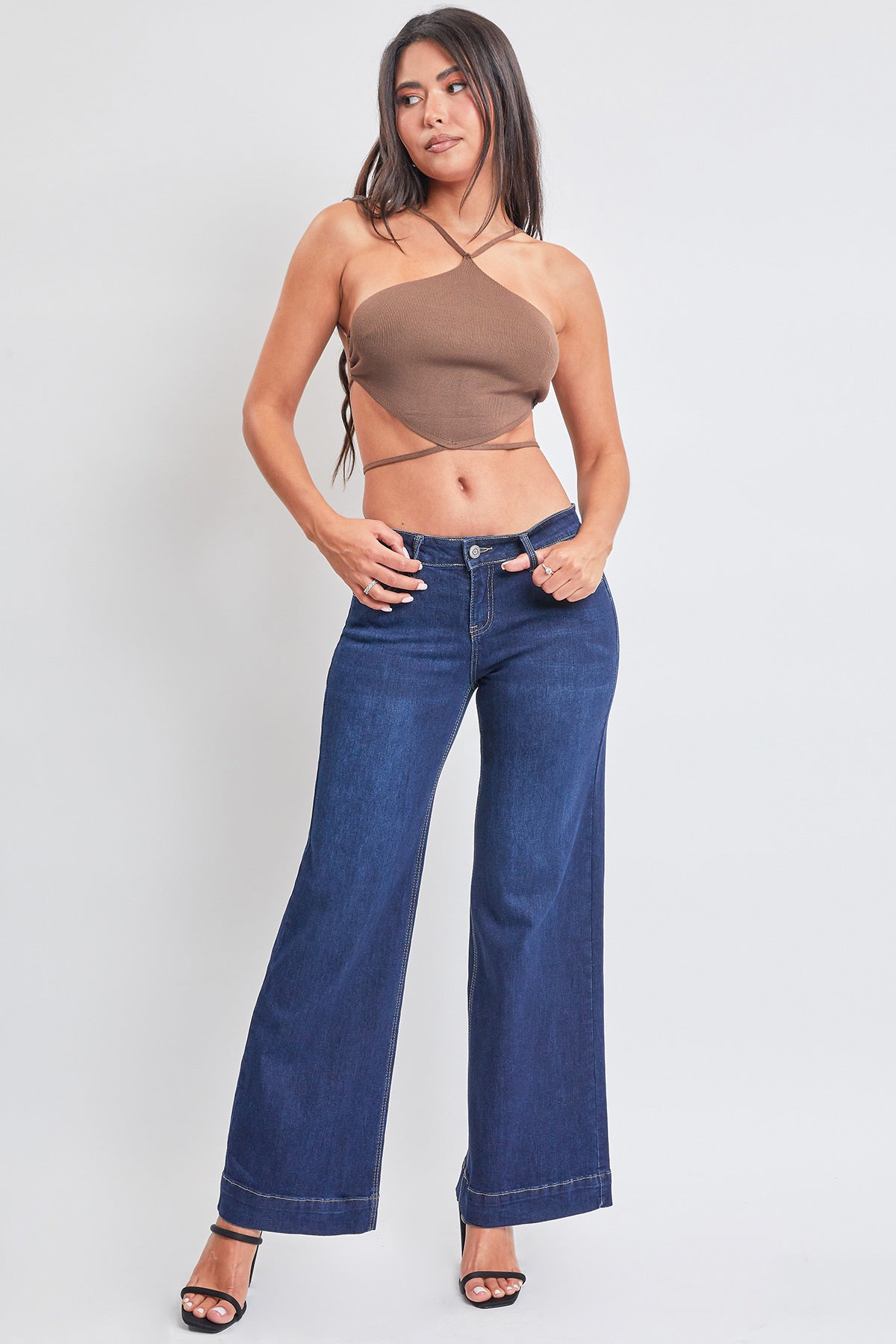 Junior Low Rise Wide Leg Jeans, Pack of 12