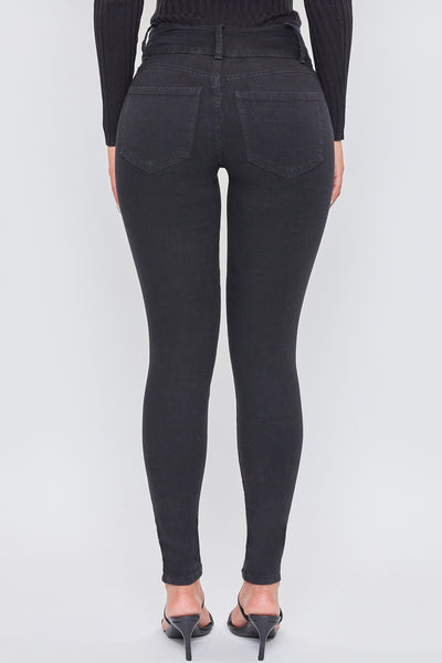 High Rise 3 Button Skinny Jean Made With Recycled Fibers, Pack Of 12