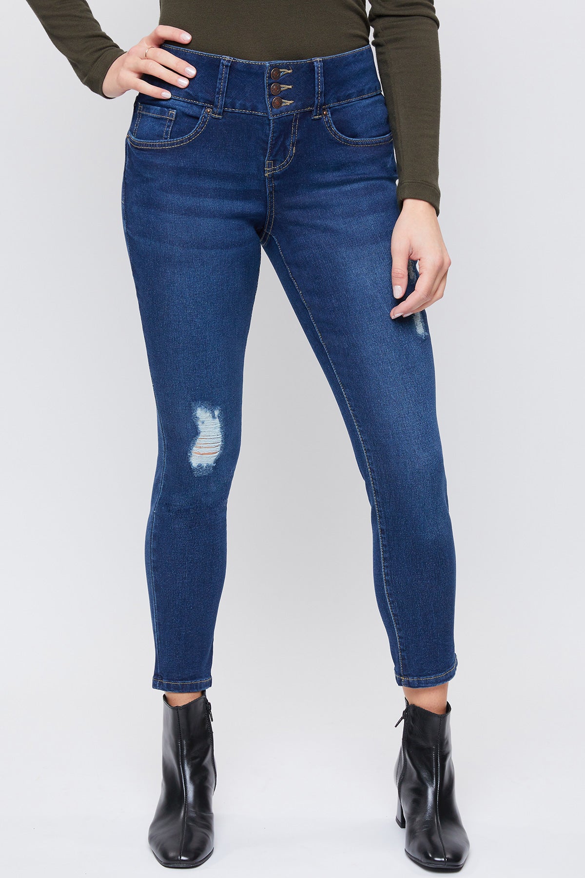 Petite 3 Button High-Rise Skinny Jean 12 Pack