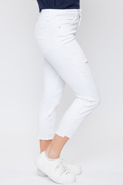 Missy Petite Skinny High-Rise Ankle Jean With Slanted Double Frayed Hem Made With Recycled Fibers 12 Pack