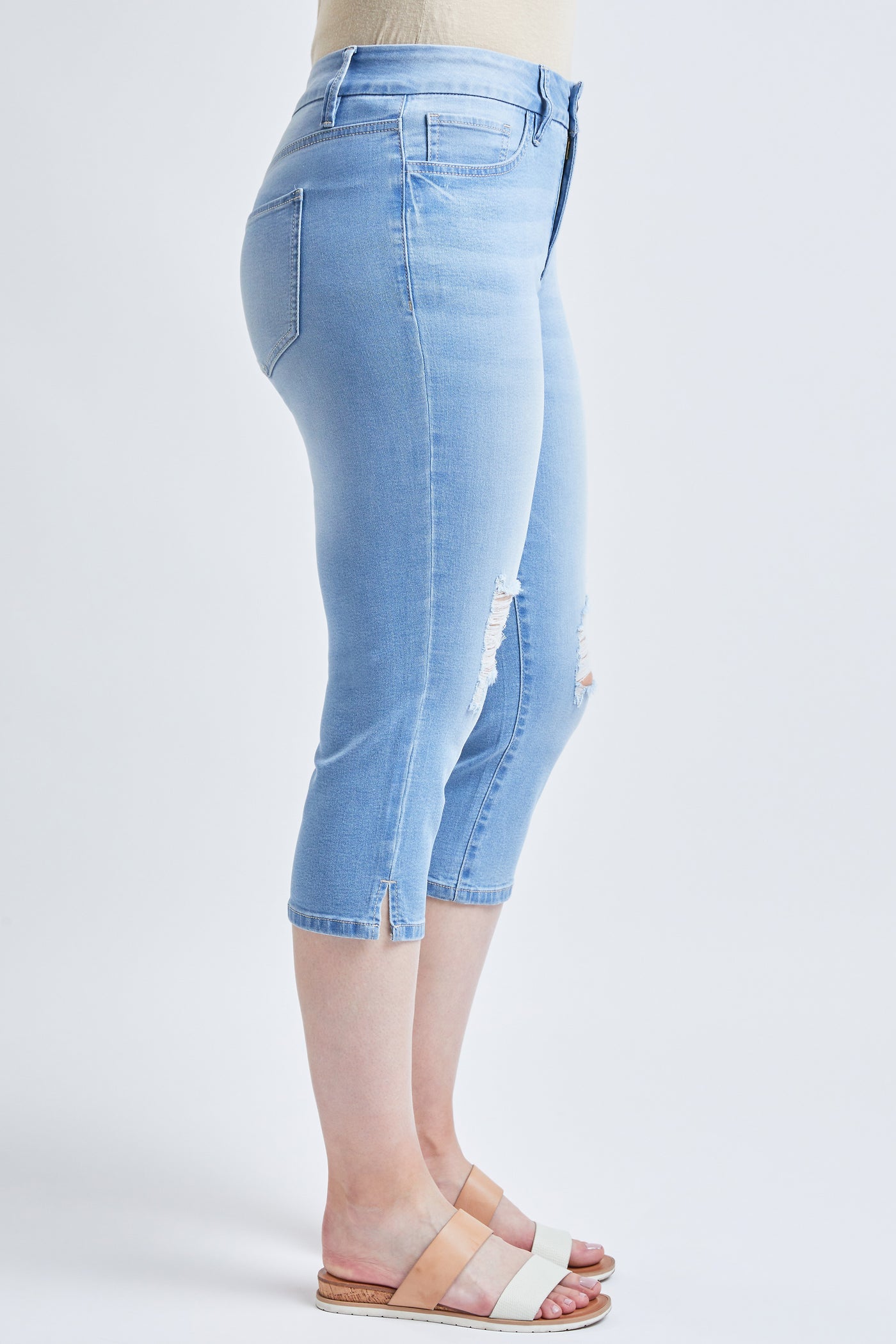 Missy Curvy High Rise Side Slit Hem Capri Pants 12 Pack from Royalty for Me  – YMI JEANS WHOLESALE