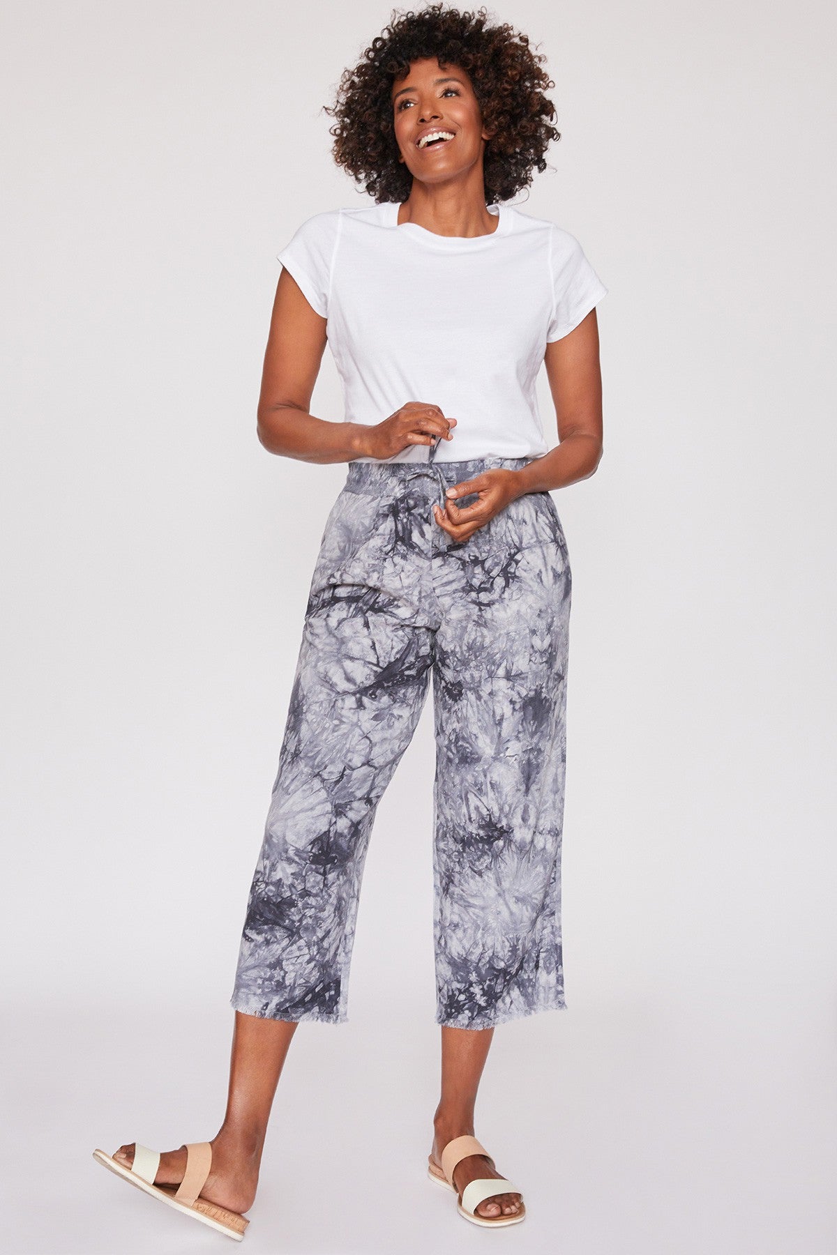 Missy Linen Lounge Pants With Frayed Hem 6 Pack