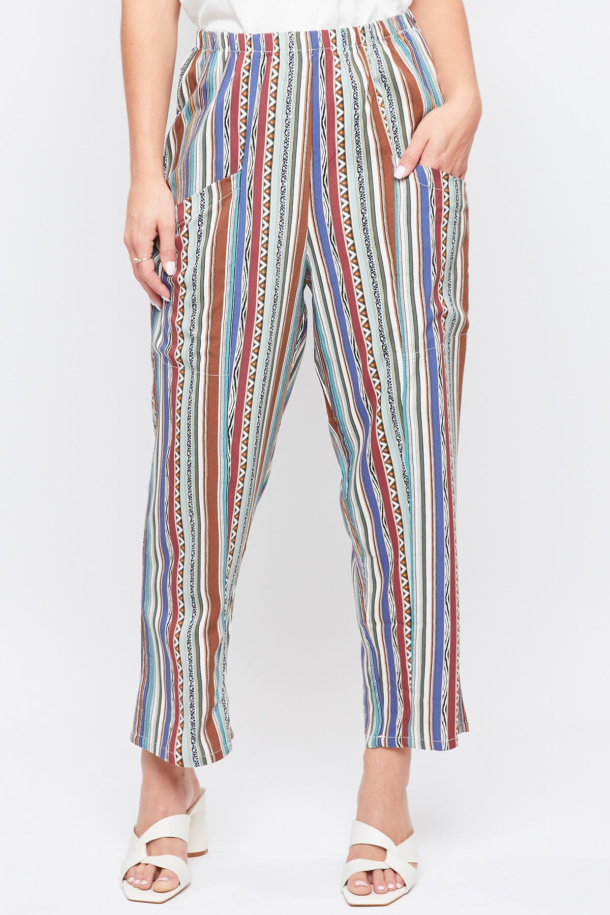 Missy Pull-On Relaxed Rise Pant W/Tapered Leg 6 Pack