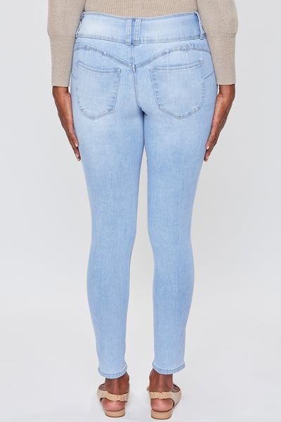 Missy Wannabettabutt 3-Button Mid-Rise Lycra Skinny Jean Made With Recycled Fibers Pack Of 12