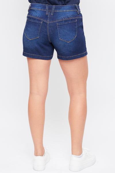 Missy WannaBettaButt Side Slit Hem Denim Shorts, Pack of 12