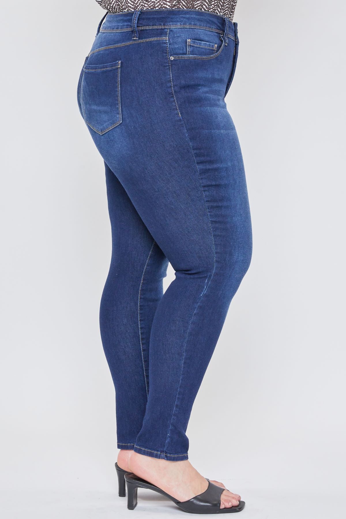 Missy Plus Women’S Plus Basic 5 Pocket 1-Button High-Rise Skinny Jean, Pack Of 12