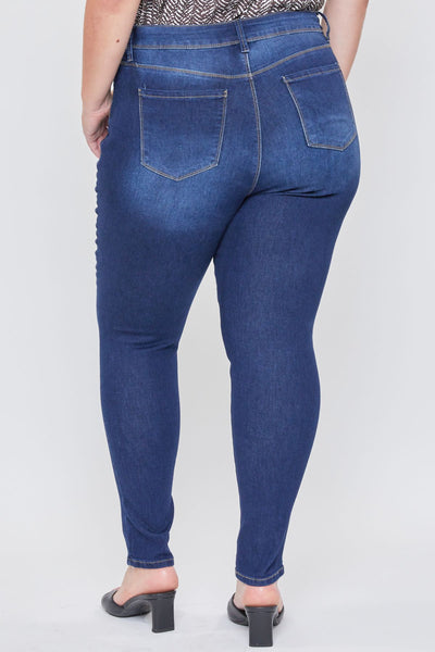 Missy Plus Women’S Plus Basic 5 Pocket 1-Button High-Rise Skinny Jean, Pack Of 12