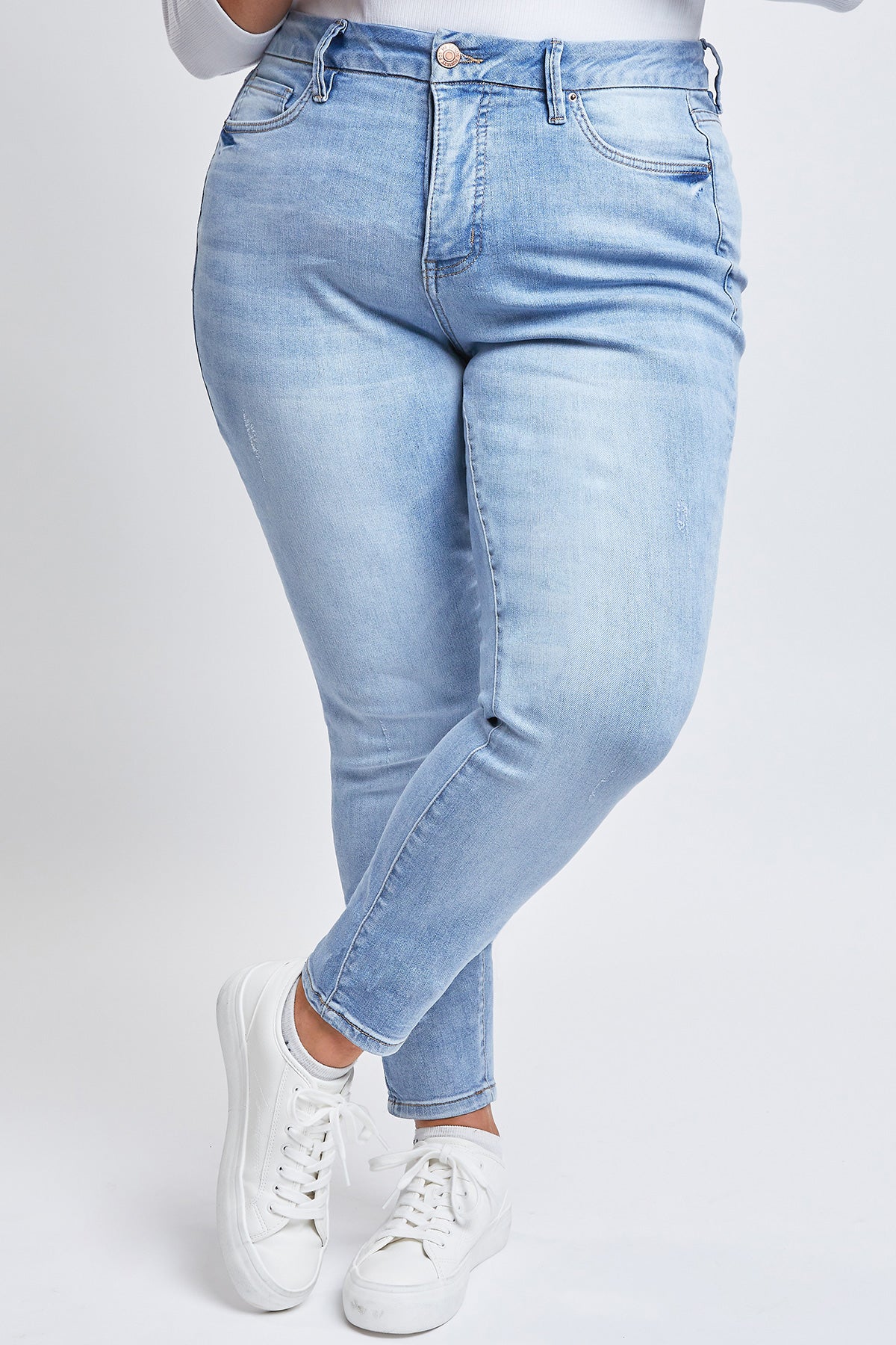 Missy Plus Size Curvy Fit High-Rise Skinny Jean Made With Recycled Fibers, Pack Of 12
