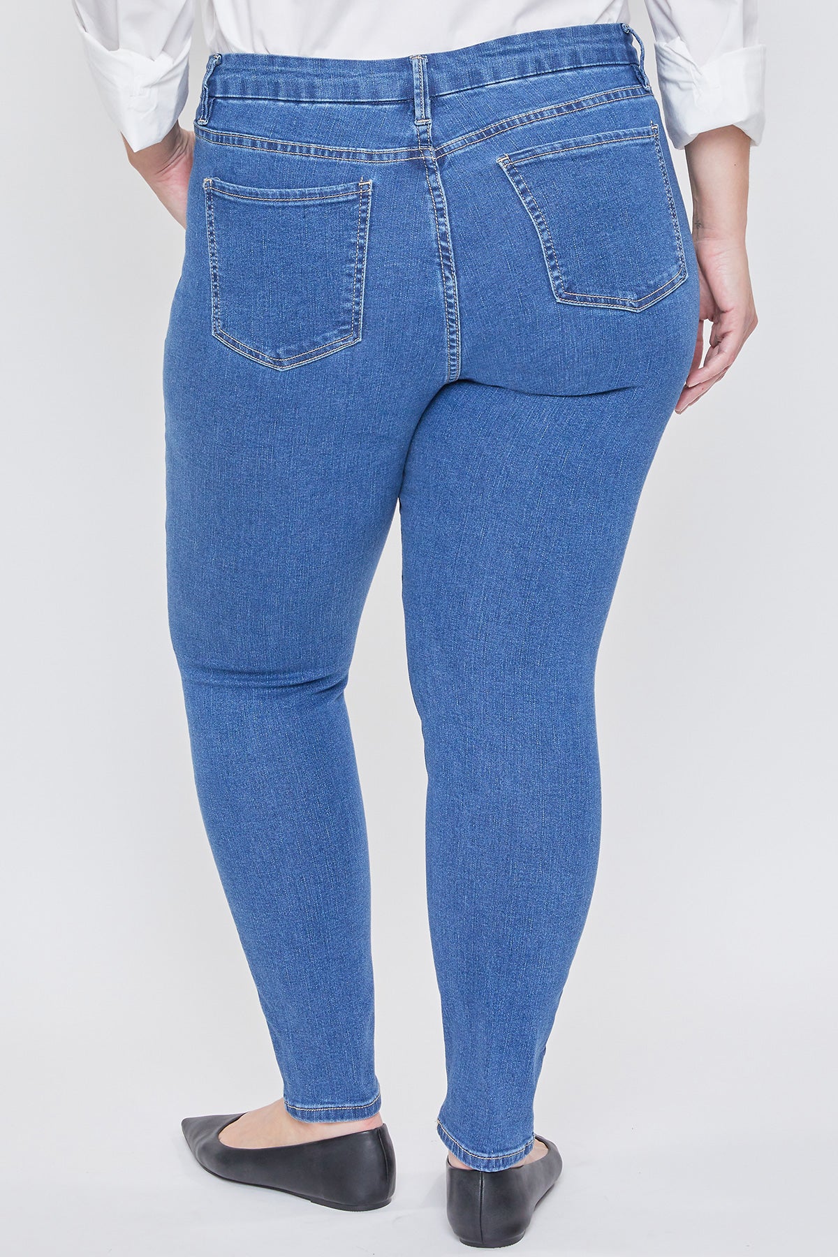 Missy Plus Size Curvy Fit High-Rise Skinny Jean Made With Recycled Fibers, Pack Of 12