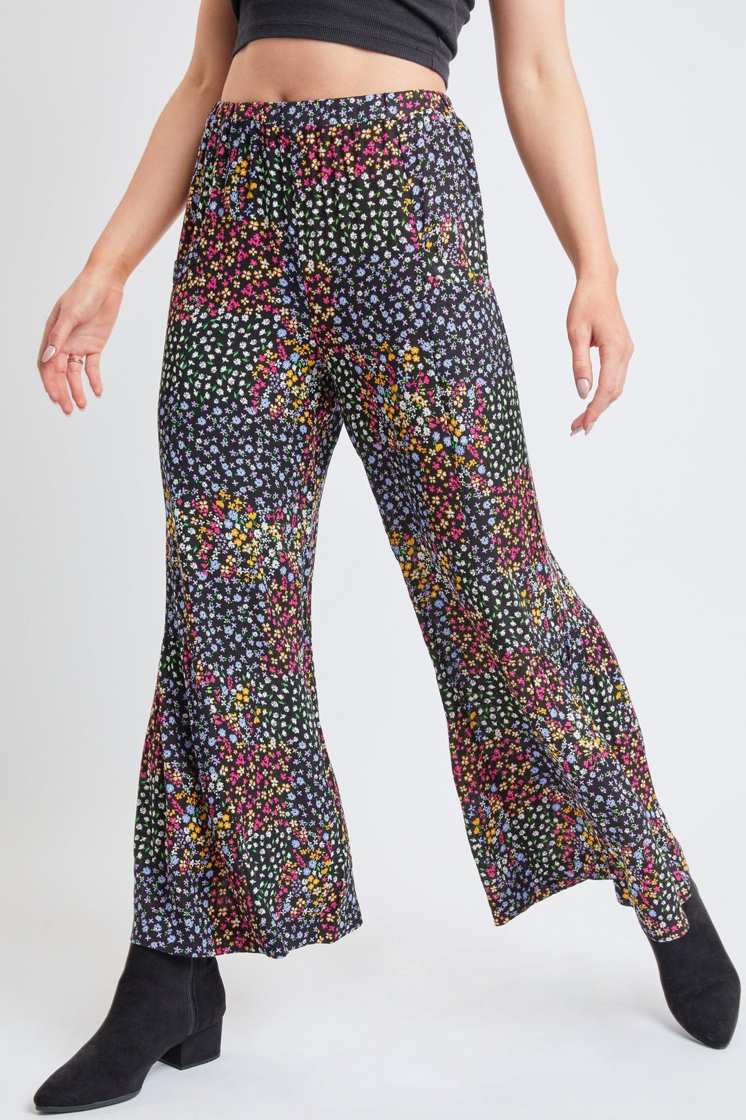 【COLOR iN ID】shirring wide pants Wide Leg Prairie Pant With Shirred Tier Detail, Pack Of 6