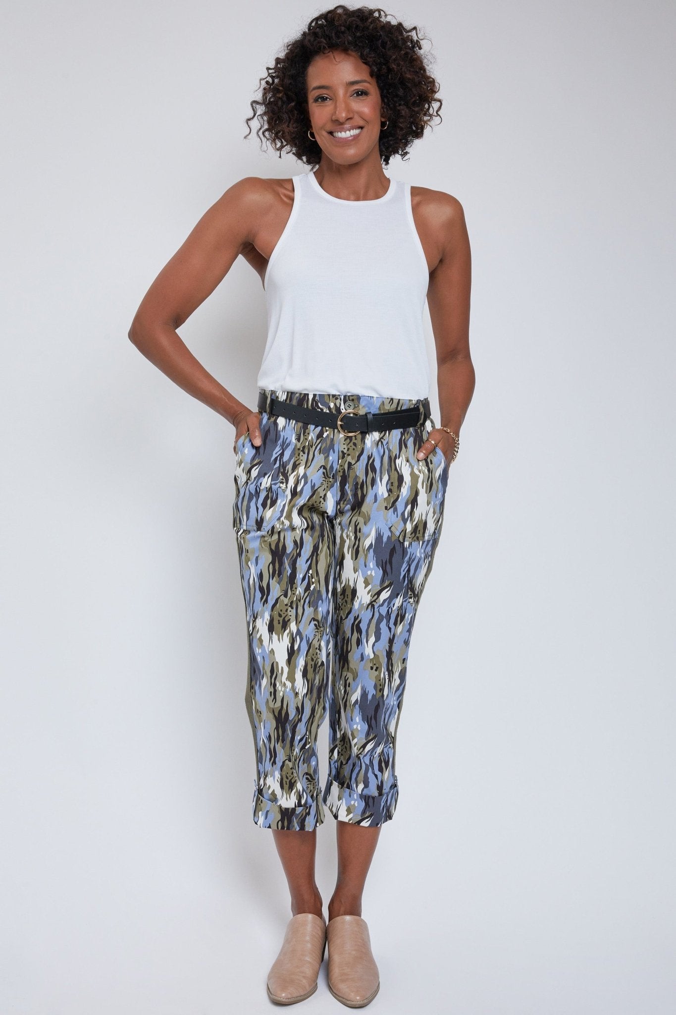 Convertible Capri With Twill Tape Trim , Pack Of 6